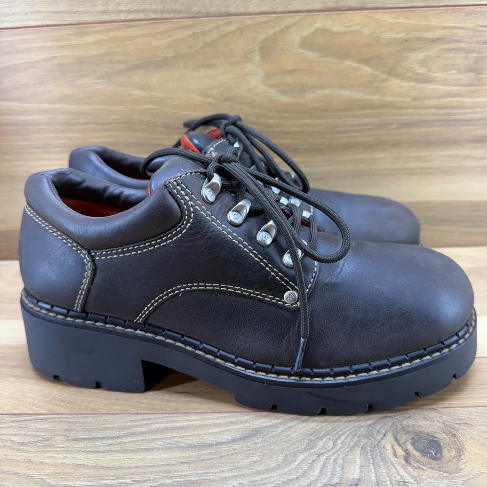 American Eagle AE Vintage 90's Y2K Chunky Oxford Womens 9 Dark Brown Lug Sole